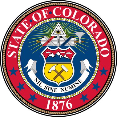Coat of arms of Colorado in United States clipart