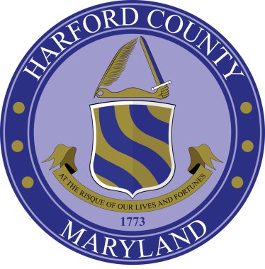 Coat of arms of Harford County of Maryland, USA clipart