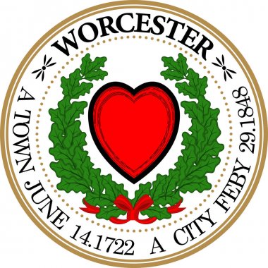 Coat of arms of Worcester in United States clipart