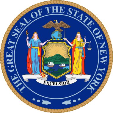 Coat of arms of New York, USA clipart