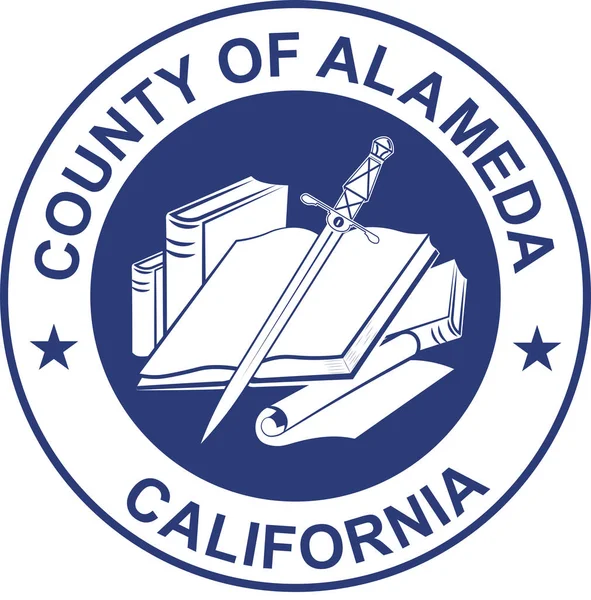 Escudo de armas del Condado de Alameda en California, Estados Unidos — Archivo Imágenes Vectoriales