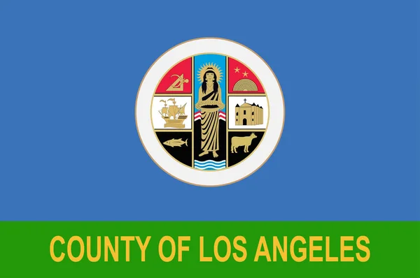 Vlag van Los Angeles County, Californië, Usa — Stockvector