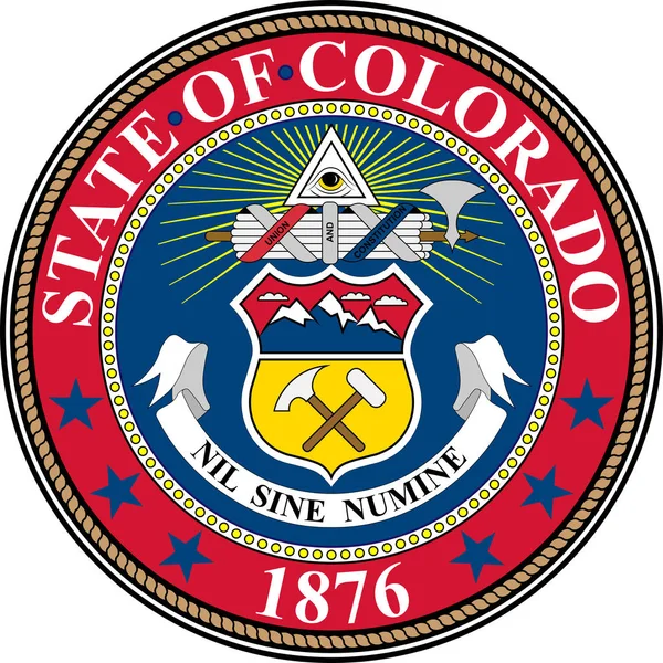 美国科罗拉多州的军徽 — 图库矢量图片