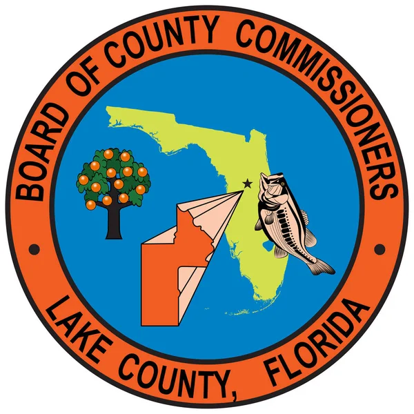 Flag of Lake County in Florida, USA — Stock Vector