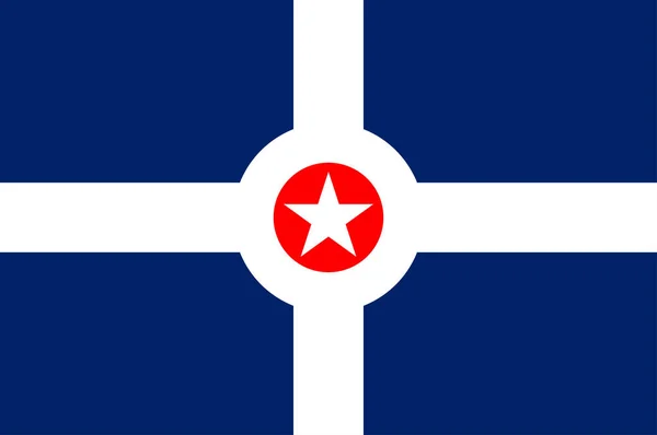 美国印第安纳波利斯旗 — 图库矢量图片