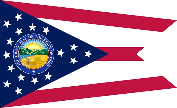 Σημαία του Οχάιο, ΗΠΑ — Διανυσματικό Αρχείο