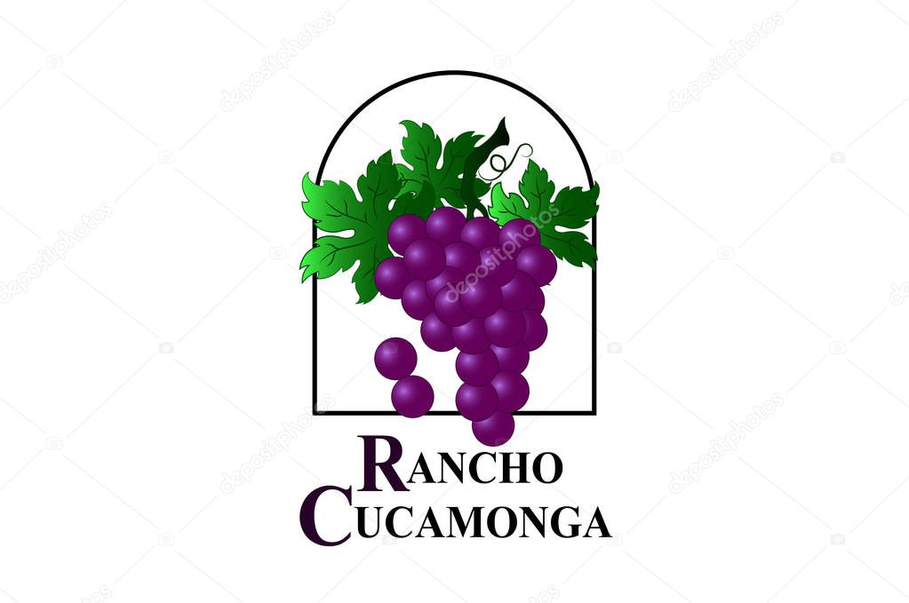 Flag of Rancho Cucamonga in San Bernardino County of California,