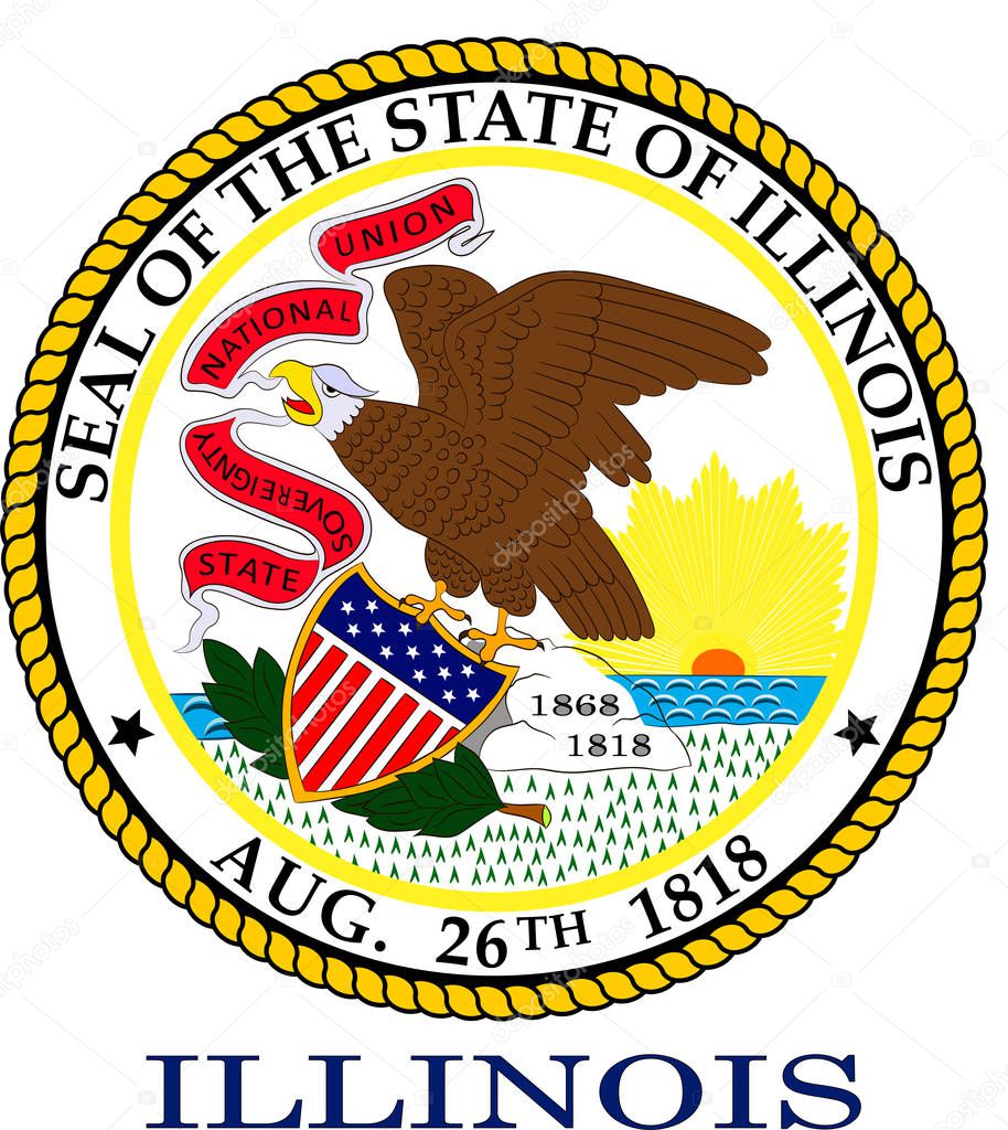 Coat of arms of Illinois, United States