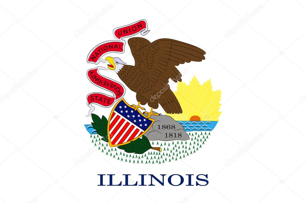 Flag of Illinois, United States