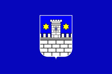 Hırvatistan 'ın Medimurje County bölgesinde Cakovec bayrağı