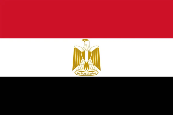 Bandeira do Egito — Vetor de Stock