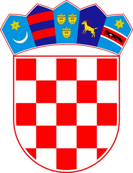 Escudo de Croacia — Vector de stock