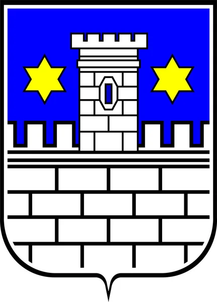 Brasão de armas de Cakovec em Medimurje County of Croatia — Vetor de Stock