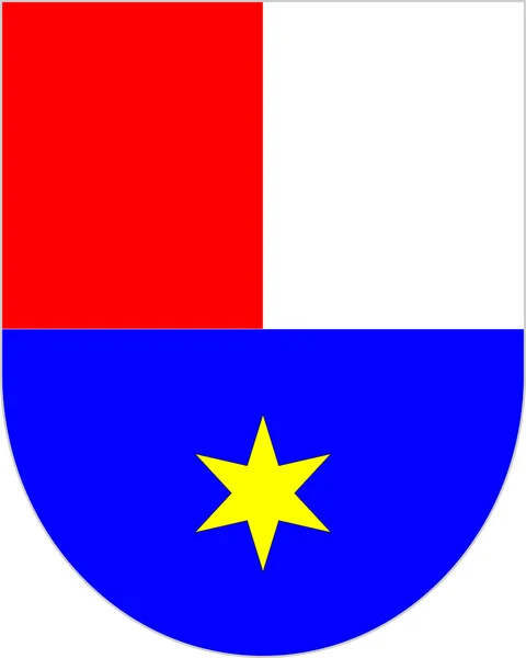 Escudo de armas del Condado de Medimurje en Croacia — Vector de stock