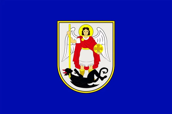 Flagge von Sibenik in Kroatien — Stockvektor