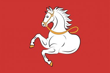 Ve Pardubice şehir bayrağı Çek Cumhuriyeti