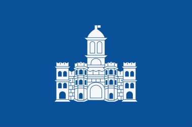 Hırvatistan 'ın Split-Dalmaçya Ilçesinde bölünmüş bayrağı