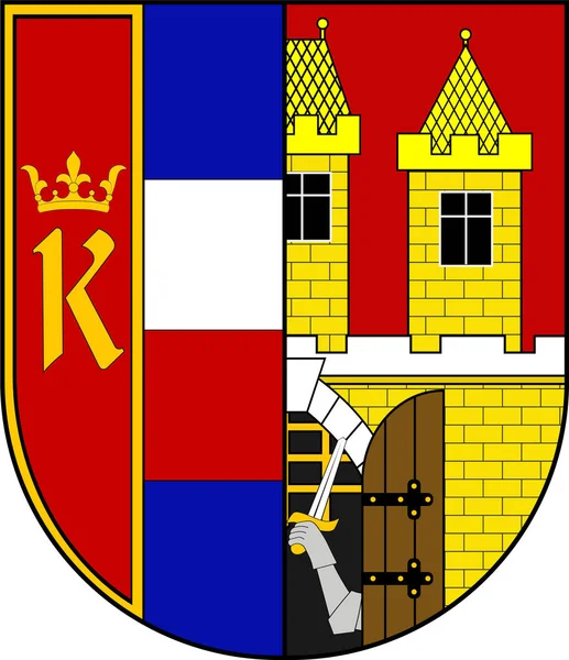 Герб Праги 8 в Чехії — стоковий вектор