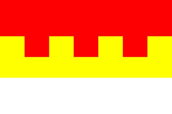 Флаг Праги 2 в Чехии — стоковый вектор