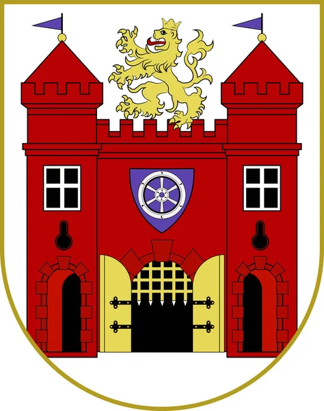 Escudo de la ciudad de Liberec en República Checa — Archivo Imágenes Vectoriales