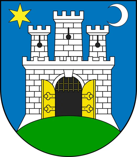 Герб міста Загреб, Хорватія — стоковий вектор