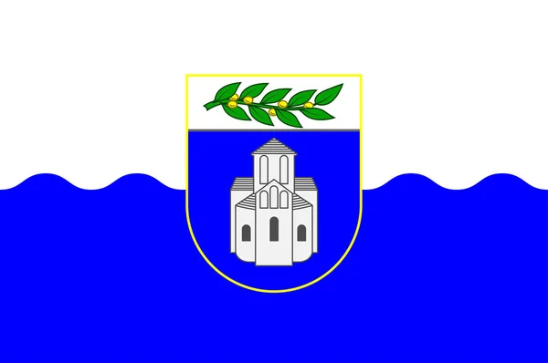 Bandeira de Zadar County of Croatia —  Vetores de Stock