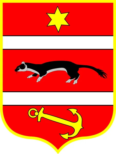 Coat of arms of Virovitica-Podravina County of Croatia — Stock Vector