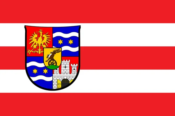 Bandeira do Condado de Varazdin na Croácia — Vetor de Stock