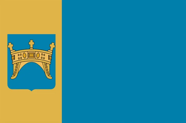 Bandera de Split-Dalmacia County in Croacia — Vector de stock