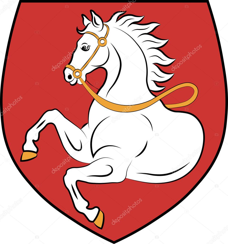 Coat of arms of Pardubice city in Czech Republic