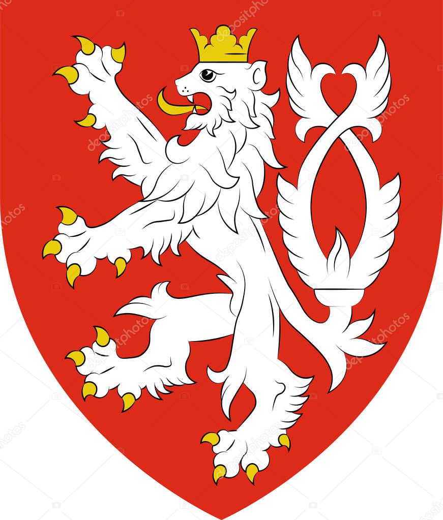 Coat of arms of Bohemia in Czech Republic