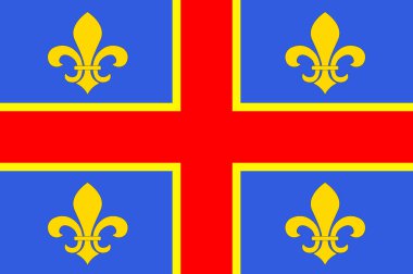 Auvergne-Rhône-Alpes, Puy-de-Dome bölgesindeki Clermont-Ferrand bayrağı 