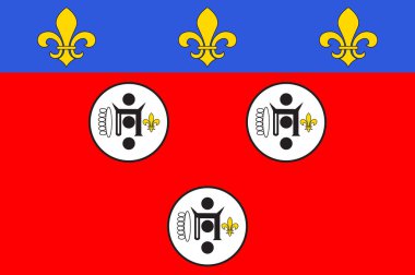 Chartres bayrağı Eure-et-Loir of Centre-Val de Loire, Fransa