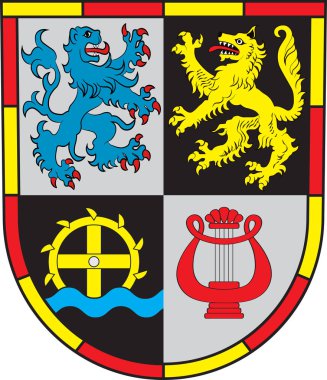 Arması Lauterecken-Wolfstein Kusel Içinde Rhineland-Palatin