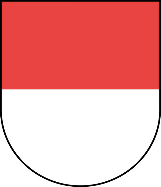 Escudo de armas del Cantón de Soleura en Suiza — Vector de stock