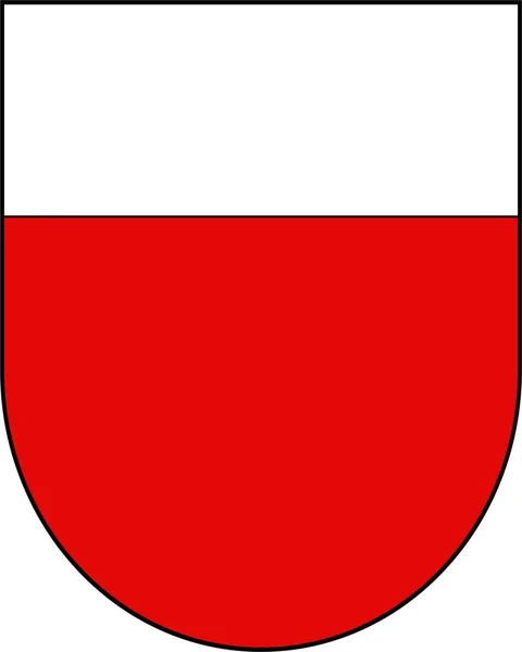 Státní znak Lausanne v kantonu Vaud ve Švýcarsku — Stockový vektor