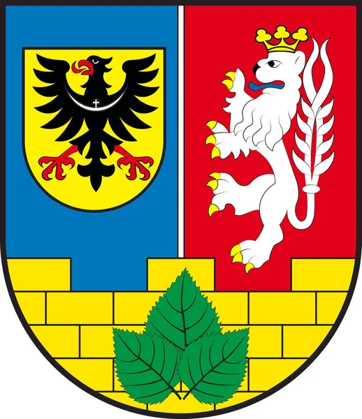 Vapensköld av Goerlitz i Sachsen i Tyskland — Stock vektor