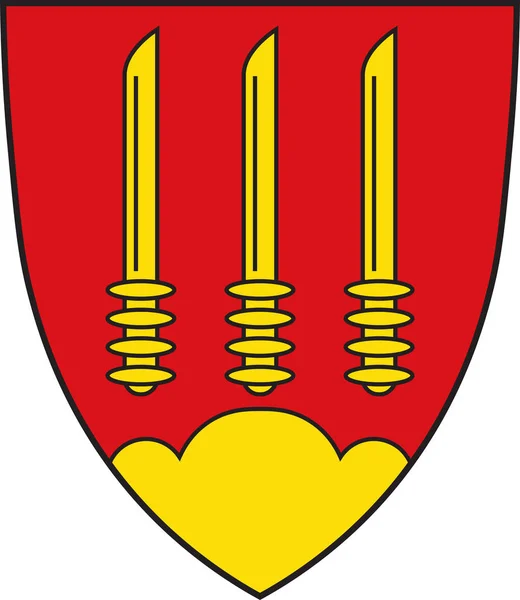 Wappen von Sassenberg in Nordrhein-Westfalen, Deutschland — Stockvektor