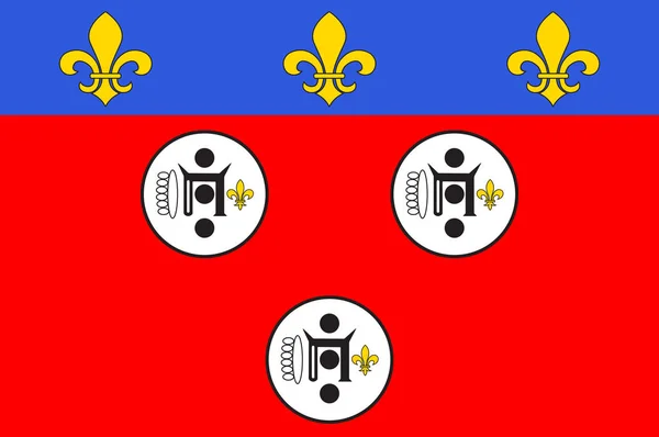 Bandera de Chartres in Eure-et-Loir of Centre-Val de Loire, Francia — Archivo Imágenes Vectoriales