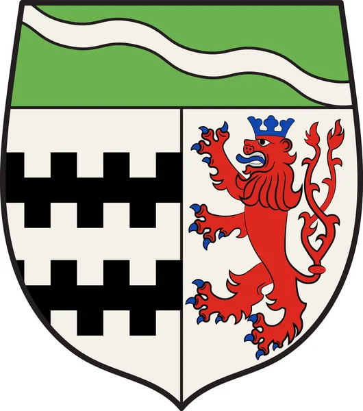 Herb Rheinisch-Bergische w Nadrenii Północnej-Westfalii, G — Wektor stockowy