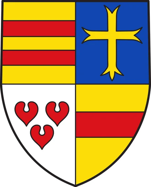 Wappen von Cloppenburg in Niedersachsen, Deutschland — Stockvektor