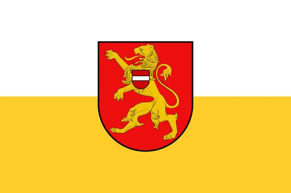 Flaga Bauska na Łotwie — Wektor stockowy