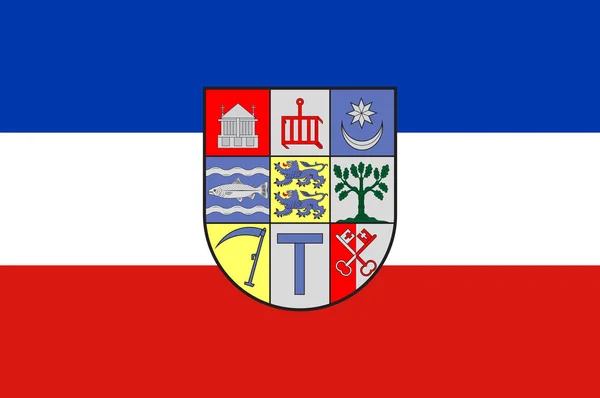 Σημαία του Angeln στο Σλέσβιχ-Χολστάιν στη Γερμανία — Διανυσματικό Αρχείο