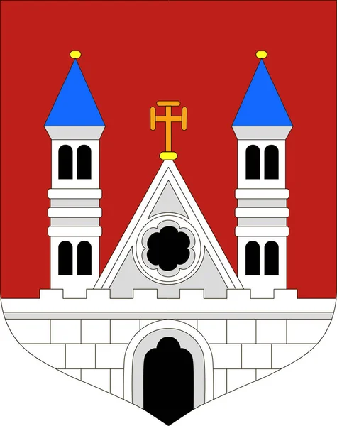 Armoiries de la ville de Plock en voïvodie de Masovie dans l'est du Pô — Image vectorielle