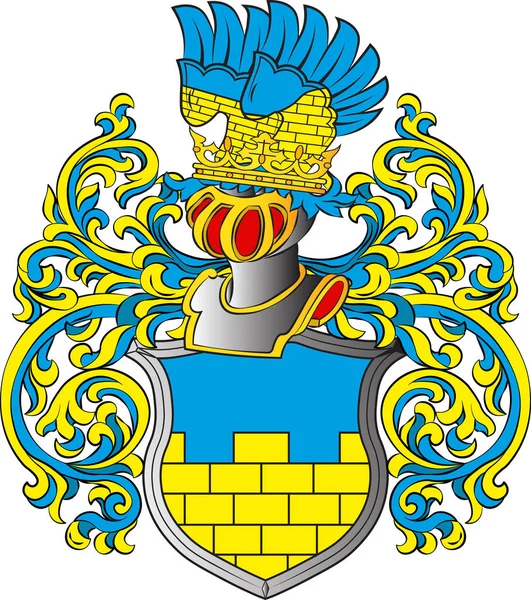 Coat of arms of Bautzen in Saxony in Germany — Stock Vector