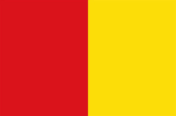 Bandera de Lieja en Bélgica — Vector de stock