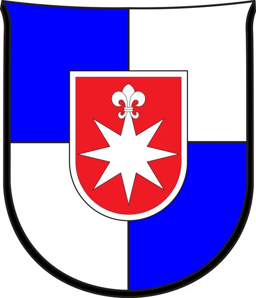 Norderstedt címere Schleswig-Holstein Németországban — Stock Vector