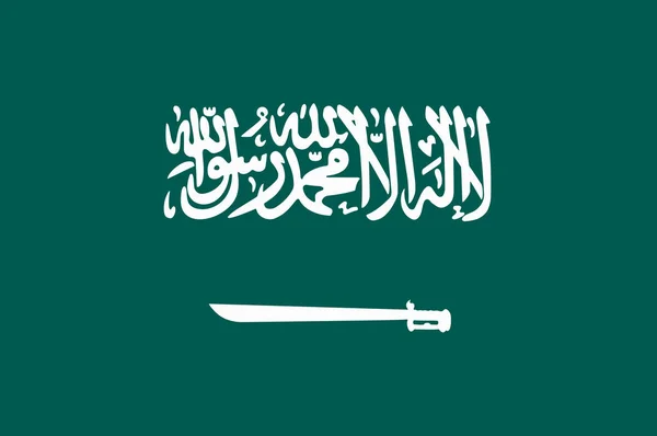 Bandiera di Arabia Saudita — Vettoriale Stock