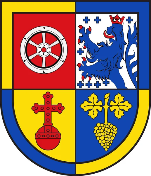 Wappen von Wöllstein in Alzey-Würmern in Rheinland-Pfalz — Stockvektor