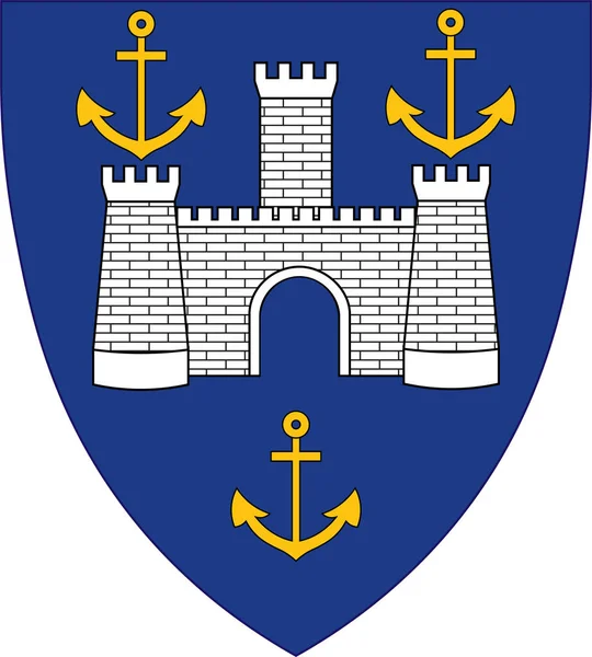 イギリスのワイト島の紋章 — ストックベクタ
